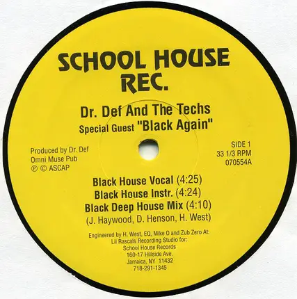 Dr. Def And The Techs - Black House