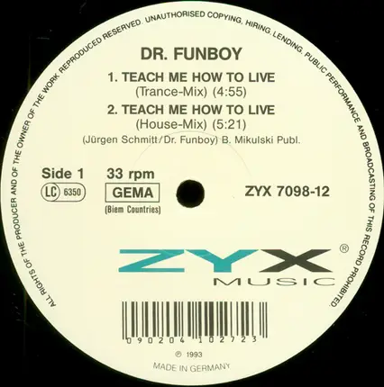 Dr. Funboy - Teach Me How To Live