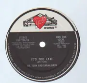 12'' - Dr. York And Sarah Dash - It's Too Late