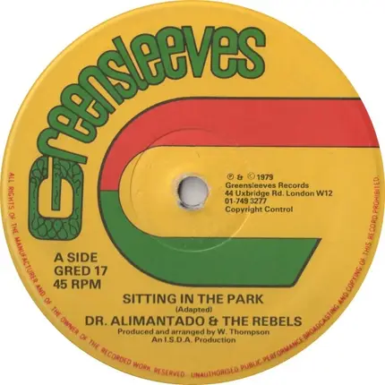 Dr. Alimantado & The Rebels - Sitting In The Park