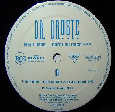 Dr. Droste - Mark Ohhh ... Hörst Du Mich ???