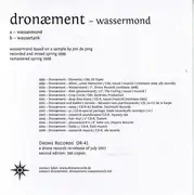 7inch Vinyl Single - Dronæment - Wassermond - 2nd Edition, Green