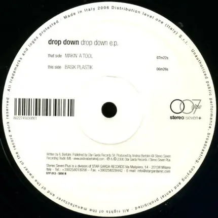 Drop Down - Drop Down E.P.