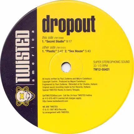 Dropout, Drop Out - The Secret Is Out!