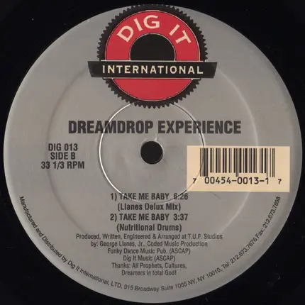Dreamdrop Experience - Let It Shine / Take Me Baby