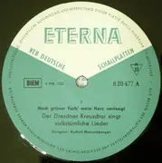 LP - Dresdner Kreuzchor - Nach Grüner Farb' Mein Herz Verlangt. Der Dresdner Kreuzchor Singt Volkstümliche Lieder