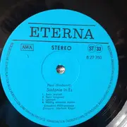 LP - Paul Hindemith/Dresdner Philharmonie , Herbert Kegel - Sinfonie in Es. Sinfonia Serena - blue label