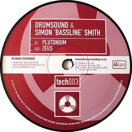 Drumsound & Simon 'Bassline' Smith - Plutonium / Zeus