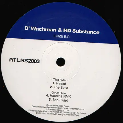 D'Wachman & HD Substance - Onze EP