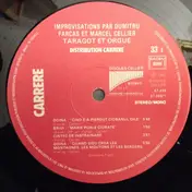 Marcel Cellier - Taragot Et Orgue - Les Plus Belles Mélodies Roumaines Improvisées Par Dumitru Fărcaș Et Marcel Cell