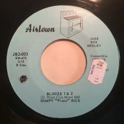 Dumpy 'Piano' Rice - St. Louis Blues / Sentimental Journey // Blooze 1 & 2