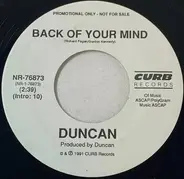 Duncan - Back Of Your Mind