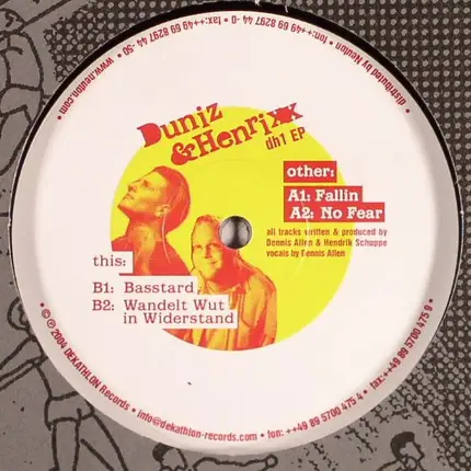 Duniz & Henrixx - Dh1 EP