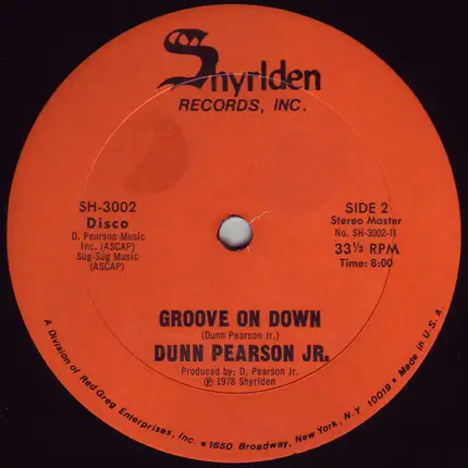 Dunn Pearson Jr. - Groove On Down