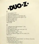 LP - Duo Z - Ganz Anders (Deutsche Zigeunerlieder)