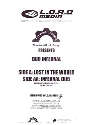 Duo Infernale - Lost In World / Infernal Dub