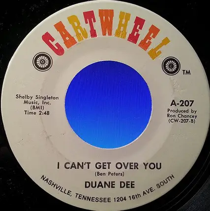 Duane Dee - Sweet Apple Wine / I Can't Get Over You