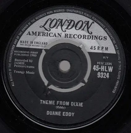 Duane Eddy - The Battle / Theme From Dixie