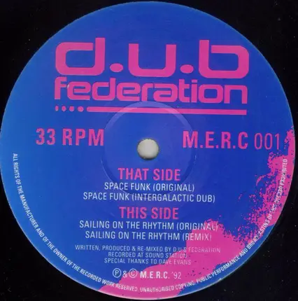 Dub Federation - Space Funk
