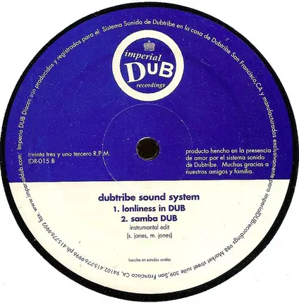 Dubtribe Sound System - Samba DUB