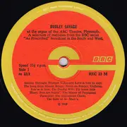 LP - Dudley Savage - At The Organ Of The ABC Theatre, Plymouth