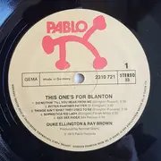 LP - Duke Ellington - Ray Brown - This One's For Blanton