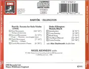 CD - Duke Ellington , Béla Bartók - Nigel Kennedy With Alec Dankworth - Mainly Black / Sonata For Solo Violin