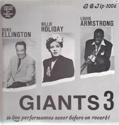 Duke Ellington , Billie Holiday , Louis Armstrong - Giants 3