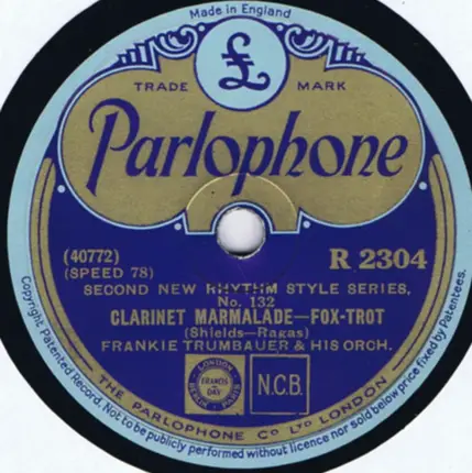 Duke Ellington And His Orchestra / Frankie Trumbauer And His Orchestra - Take It Easy / Clarinet Marmalade