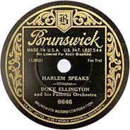 Duke Ellington And His Orchestra - Harlem Speaks / In The Shade Of The Old Apple Tree