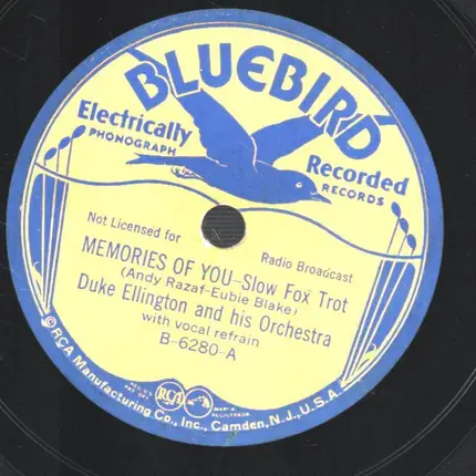 Duke Ellington and his Orchestra - I can´t give you anything / Memories of you