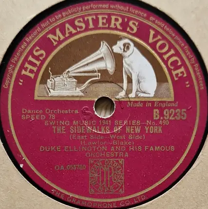 Duke Ellington And His Orchestra - Take The "A" Train / The Sidewalks Of New York