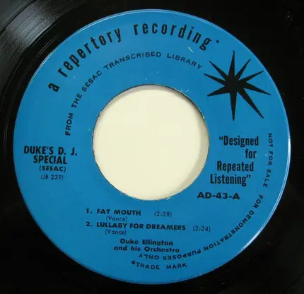 Duke Ellington And His Orchestra - The Duke's D. J. Special