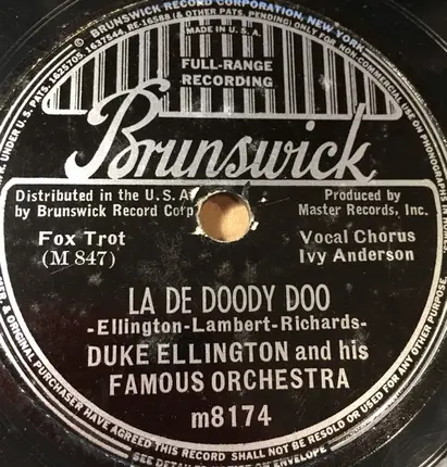 Duke Ellington And His Orchestra - The Stevedore's Serenade / La De Doody Doo