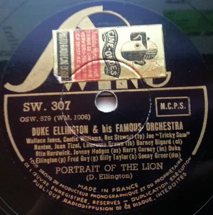 Duke Ellington And His Orchestra - A Gypsy Without A Song / Portrait Of The Lion