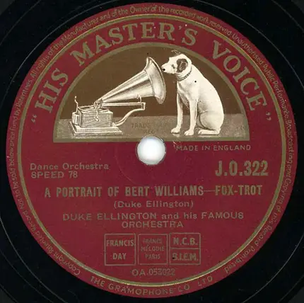 Duke Ellington And His Orchestra - Bojangles / A Portrait Of Bert Williams