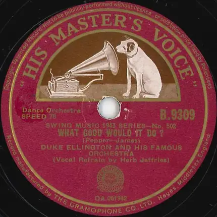 Duke Ellington And His Orchestra - Chelsea Bridge / What Good Would It Do?