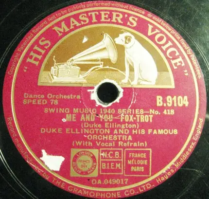 Duke Ellington And His Orchestra - Concerto For Cootie / Me And You