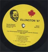 LP - Duke Ellington And His Orchestra - Concerts In Canada - Live Performances By Duke Ellington And His Orchestra 1956, Stratford  - 1973 Winipeg - Mono