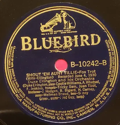 Duke Ellington And His Orchestra - Cotton Club Stomp / Shout 'Em Aunt Tillie