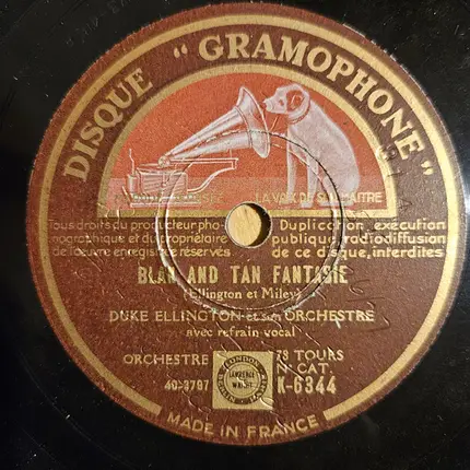 Duke Ellington And His Orchestra - Creole Love Call / Blak And Tan Fantasie