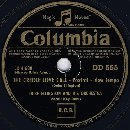 Duke Ellington And His Orchestra - Hy'A Sue / The Creole Love Call