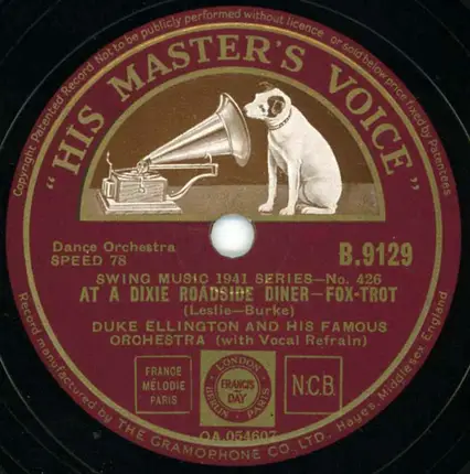 Duke Ellington And His Orchestra - My Greatest Mistake / At A Dixie Roadside Diner