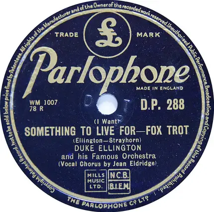 Duke Ellington And His Orchestra - Portrait Of The Lion / (I Want) Something To Live For