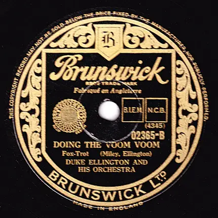Duke Ellington And His Orchestra - Rent Party Blues / Doing The Voom Voom