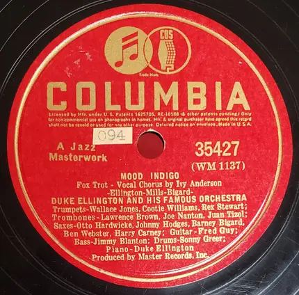 Duke Ellington And His Orchestra - Solitude / Mood Indigo