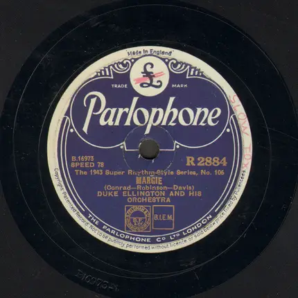 Duke Ellington And His Orchestra - Sump'n 'Bout Rhythm / Margie