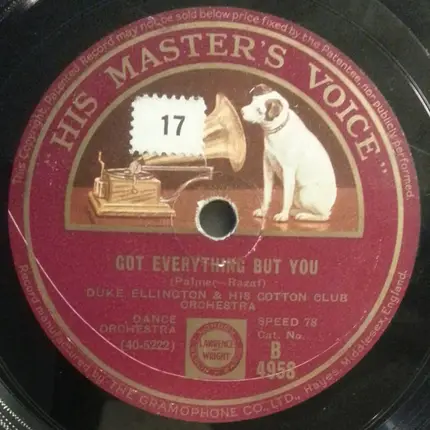 Duke Ellington And His Cotton Club Orchestra - East Saint Louis Toddle-Oo / Got Everything But You