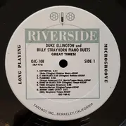 LP - Duke Ellington / Billy Strayhorn - Piano Duets: Great Times!