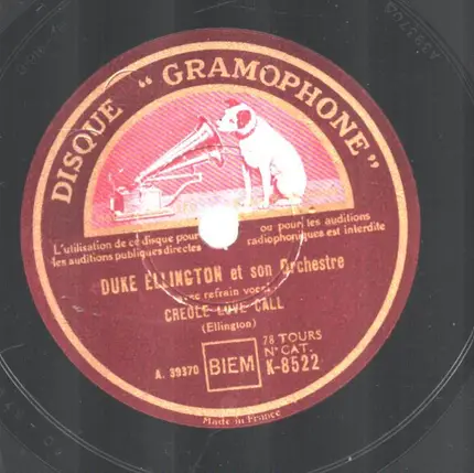 Duke Ellington et son Orchestre - Creole Love Call / Black Tan Fantasy